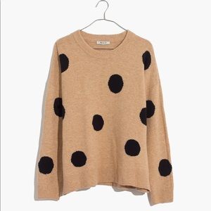 Madewell Dot Graystone Pullover Sweater Yarn XS